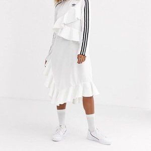 Adidas Originals Women's White J KOO X 3-Stripes Dress FT9896